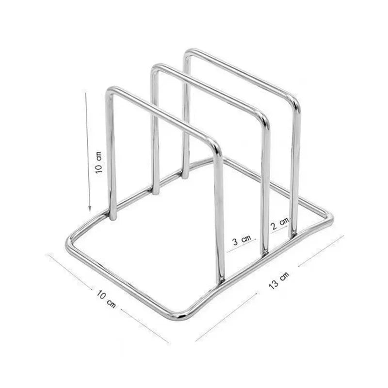 porte plaques acier inoxydable argenté moderne stable cuisine lisse brillant sans bpa résistant rouille
