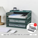 rangement multifonctionnel rack noir blanc vert maille métallique moderne document porte cartes étiquettes chanel