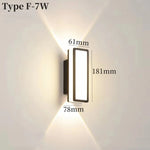 applique murale led moderne étanche ip65 noir blanche ovale fixations oeilletsextérieur intérieur jardin chambre