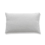 coussin velours rayé marron clair simple imperméable respectueux environnement 30x50cm maison