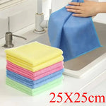 serviettes microfibres gris bleu vert rose violet rouge texture douce modernes utilitaires 25x25cm