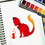 stencils animaux stylisés vert minimaliste adhésifs 10cm set décoration peinture mur chambre enfants
