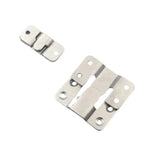 clips fixation acier inoxydable moderne lisses argentés utilisation multiple taille