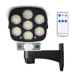 lampe solaire rue moderne blanc noir ip65 led 77 coB motion sensor auto allumage