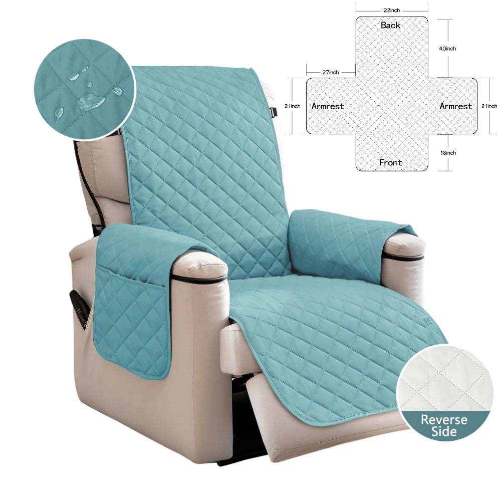 housses chaise gris beige quiltées boucles métalliques poche moderne lavable automne hiver