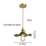 lustre suspendu vintage verre coloré tulipe filaments ampoule salon chambre