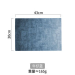 serviettes table rectangulaires toile lin gris bleu marron modernes imperméables