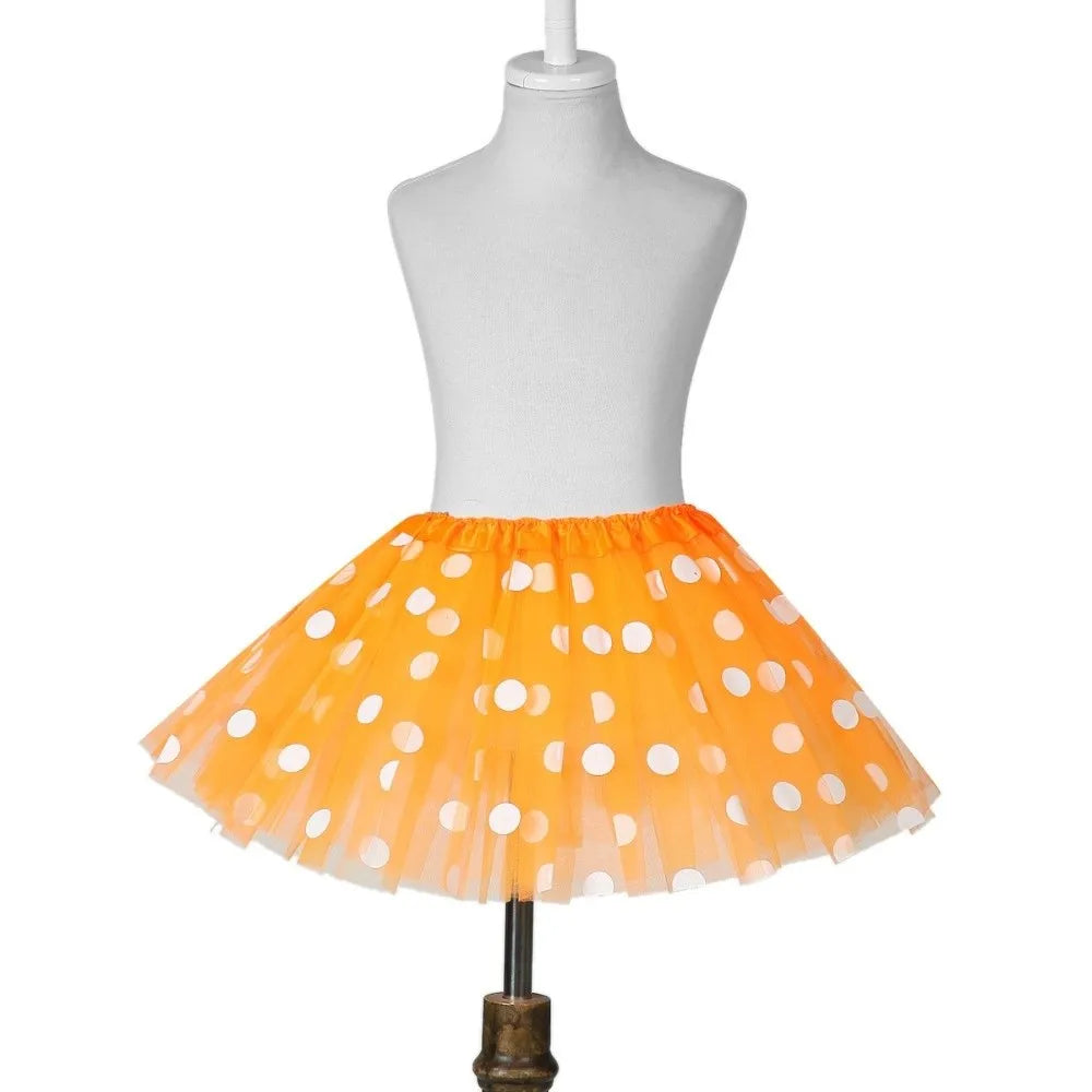 jupes tutu points violet noir rouge blanc bleu orange rose ample polyester classique danse