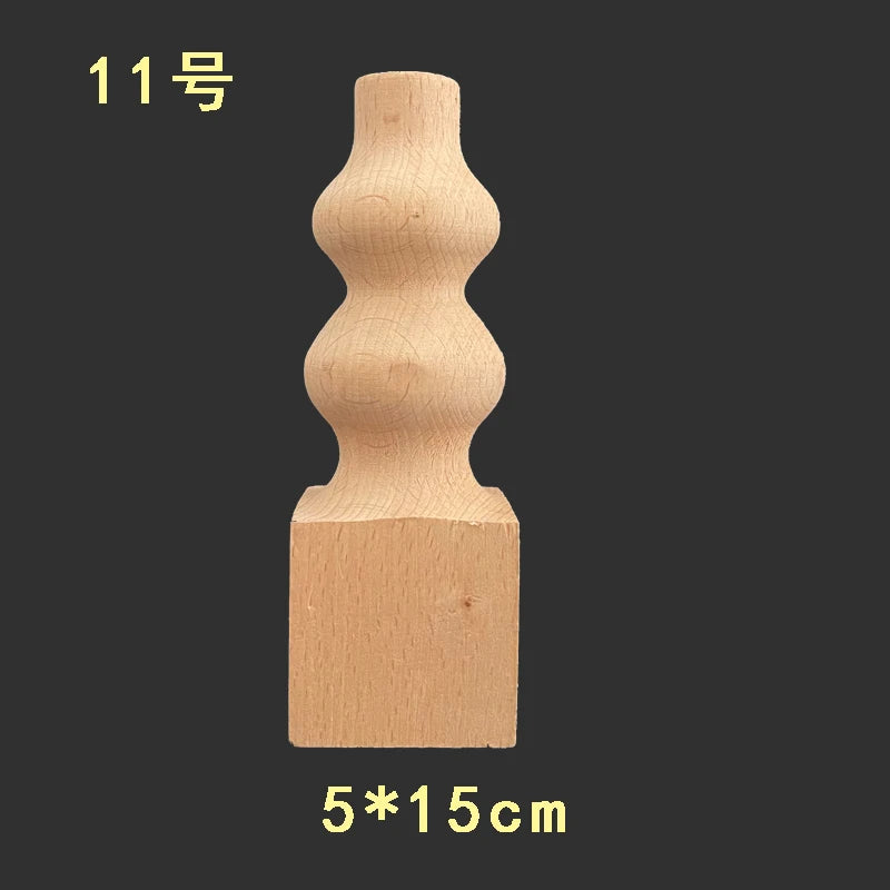 poteaux clôture bois naturel grain classique décoration maison tête lit colonne sculpture bois brut