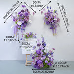 bouquet fleurs artificielles violettes blanches modernes décoration intérieure soie élégante mariage anniversaire