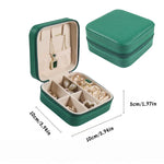 boîtes bijoux réutilisables simili cuir couleurs moderne fermeture glissière poche élastique crochets colliers rouleaux