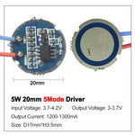 LED chip blanc haute puissance 3W 5W 16mm 20mm PCB moderne