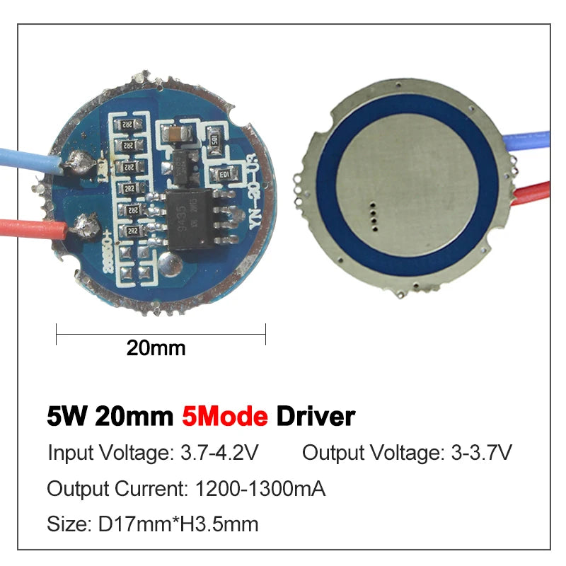 LED chip blanc haute puissance 3W 5W 16mm 20mm PCB moderne