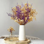 bouquet fleurs séchées naturel pampas violet beige intérieur décoration anniversaire baby showerHomeAssemblier