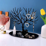 présentoir bijoux arbre branches stylisées noir blanc moderne minimaliste rangement bijouxDecorationBureau