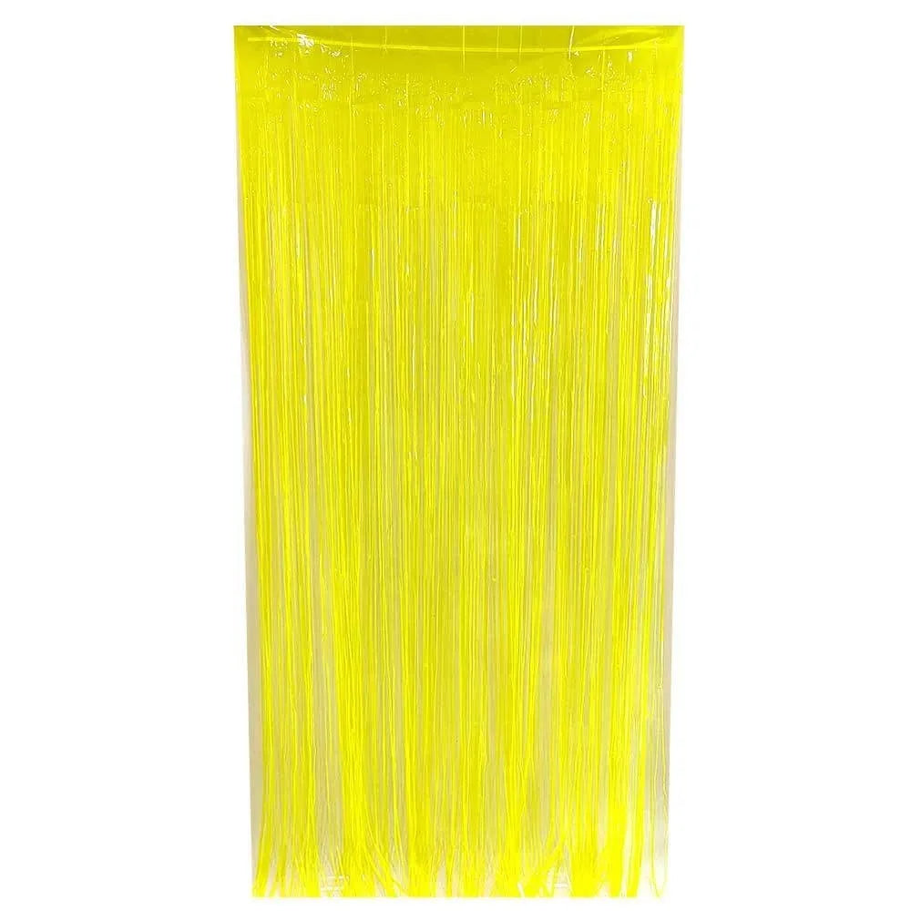 rideau guirlandes lumineuses vert fluo orange rose bleu moderne adhésif fête rayures opaques fluorescent