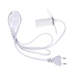 support ampoule suspendu blanc moderne clips métalliques câble électrique interrupteur prise eu
