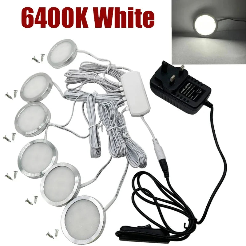 plafonnier led blanc noir argent moderne 18 led 12v adaptateur eu uk us 59mm