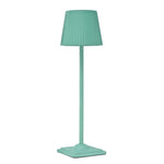 lampe table vert foncé plissée moderne rechargeable led 5v batterie lithium cem rohs