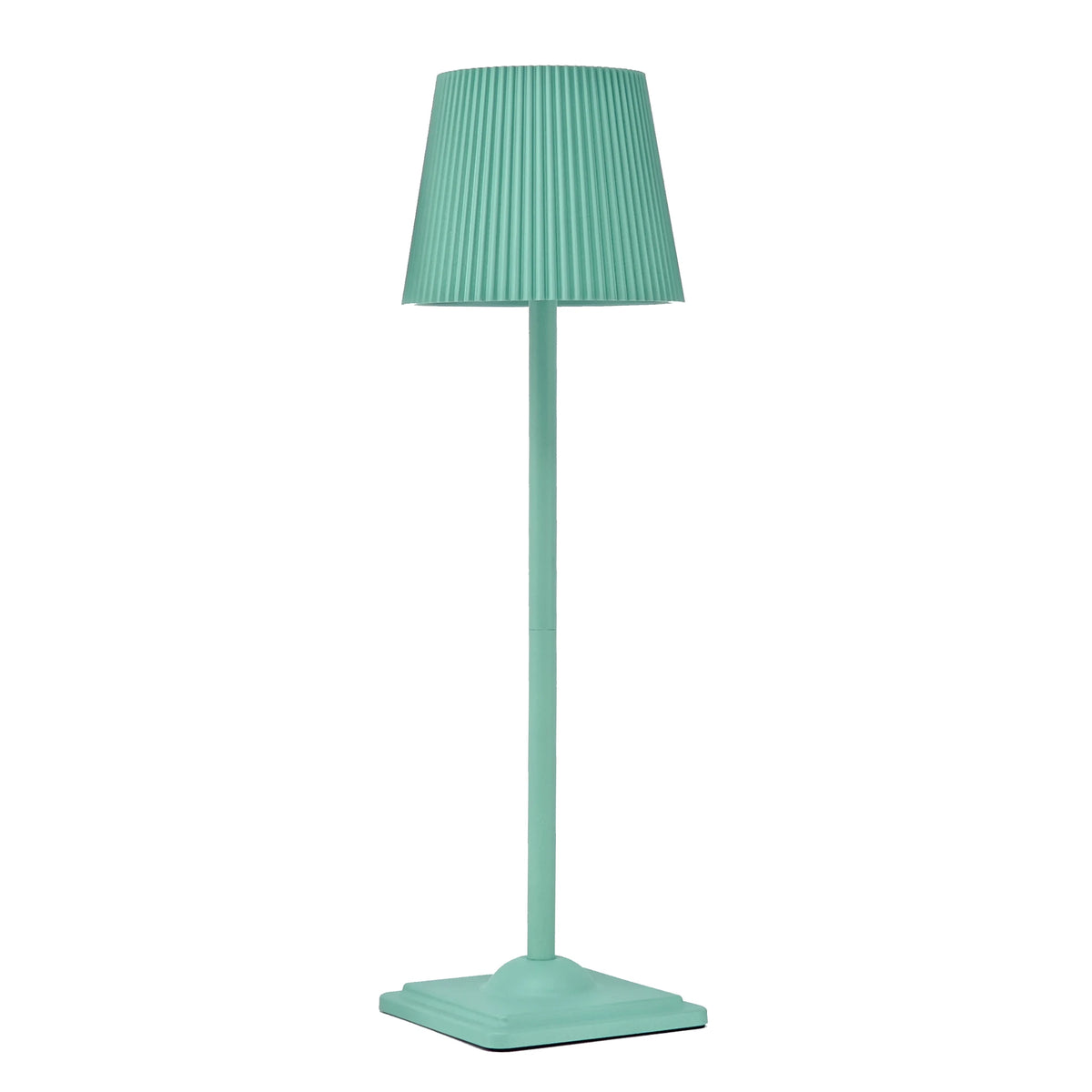 lampe table vert foncé plissée moderne rechargeable led 5v batterie lithium cem rohs