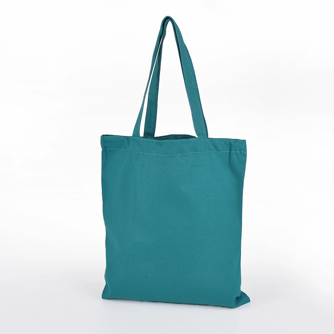 sac main tote noir unisexe toile simple décontracté fourre tout