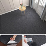tapis polyester moderne minimaliste gris foncé beige bleu clair marron texture granuleuse décoration maison