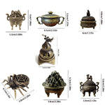 brûleur encens bronze spiderweb vintage censers couvercles pince cense setintérieur salon aromathérapie