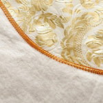 nappe fleurie imperméable thème nouvel an classique rose or vintage table manger polyester coton