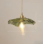 lampe suspendue moderne violet rose transparent feuilles ouvertes effet ondulé art déco chaîne métallique