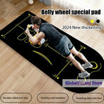 tapis fitness noir jaune gris lignes géométriques guidage moderne antidérapant