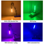 lampe led lumières usb violet vert jaune rouge blanche moderne chambre