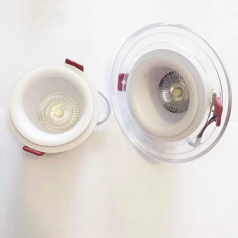 Spot LED moderne 9W 7W blanc violet grille aluminium clips câbles fixations domestiques ambreRGB