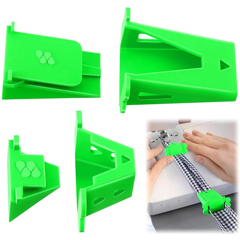 outil couture tube maker vert plaid noir blanc clips pratique ergonomique tapis rouleau tissu
