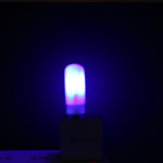 lampe usb transparente moderne 1w 5v led filament multicolore interrupteur