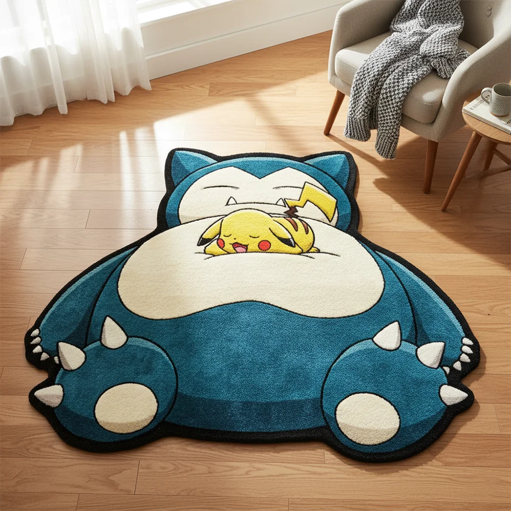 tapis peluche léopard bleu blanc jaune doux velours chambre rétro decoration maison jeu animated