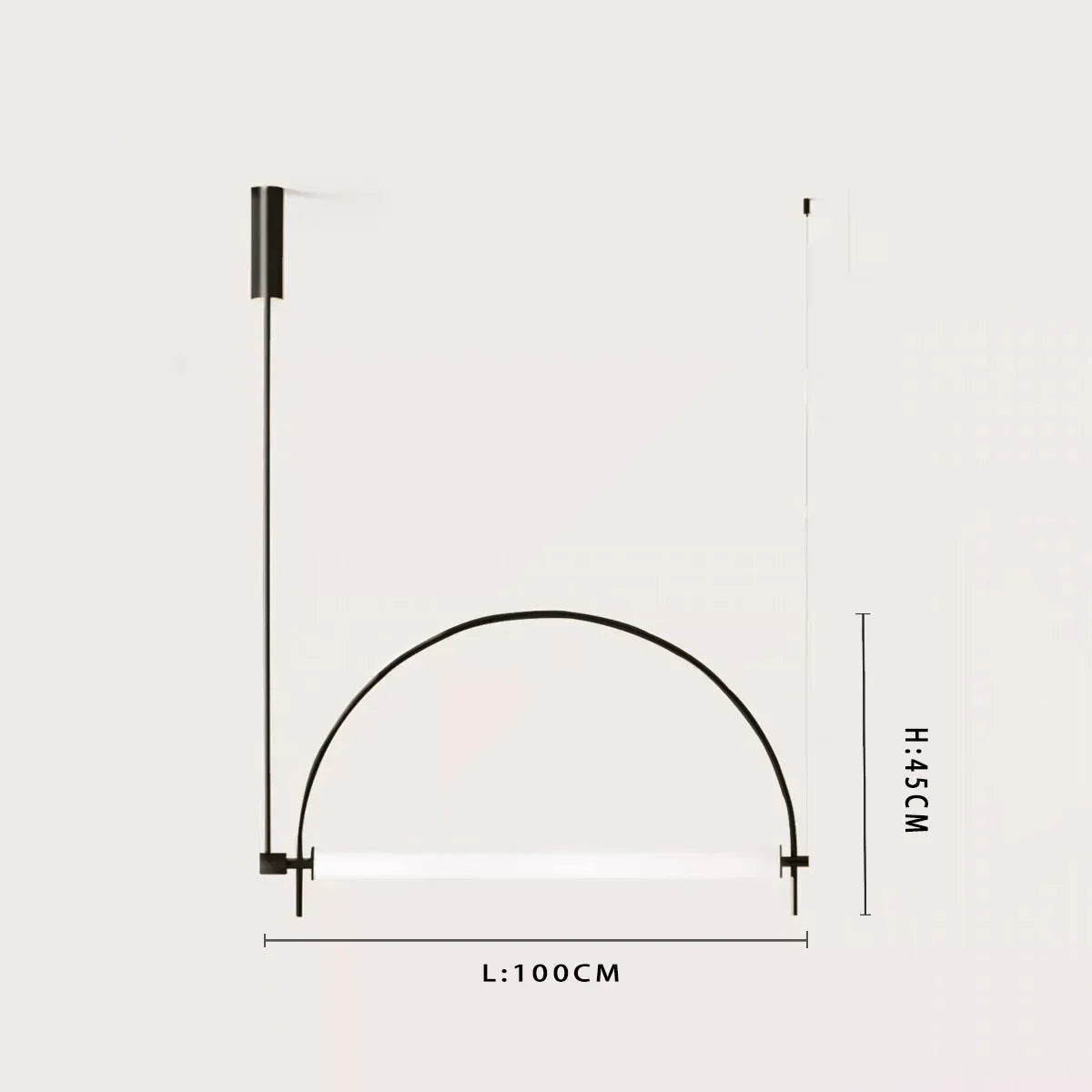 lampe suspendue moderne minimaliste noir blanc lisse 6000k 3000k 90 260V 2000 82000lm