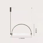 lampe suspendue moderne minimaliste noir blanc lisse 6000k 3000k 90 260V 2000 82000lm