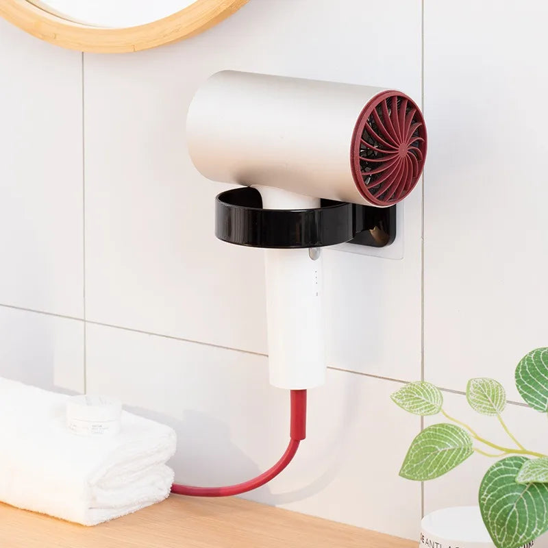 support mural sèche cheveux adhésif moderne vert gris rouge noir blanc opacité rechargeableABS