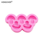 moule silicone gâteau forme champignon rose clair décoration dessert cuisine chocolat enfantin moderne