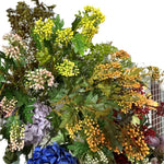 branche artificielle verte feuilles jaunes rouges intérieur décoration maison 73cm naturel plastic