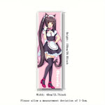Poster mural anime rose noir illustration servante kawaii décoration chambre ado sérigraphié machine