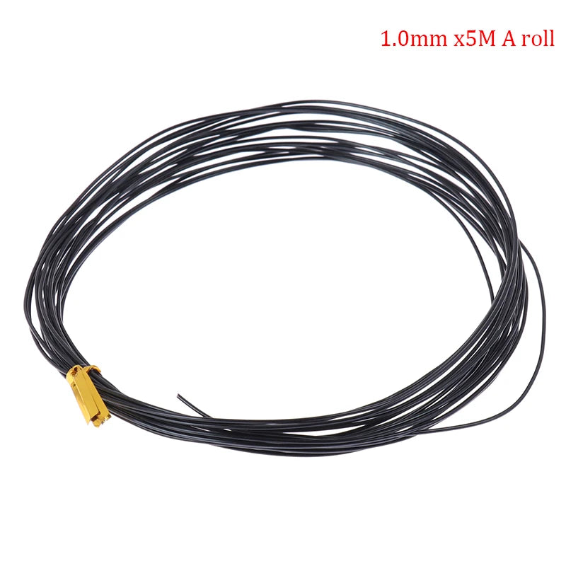 fil formation bonsaï métal noir marron gris 1mm 2mm 3mm 5m 10m jardinage