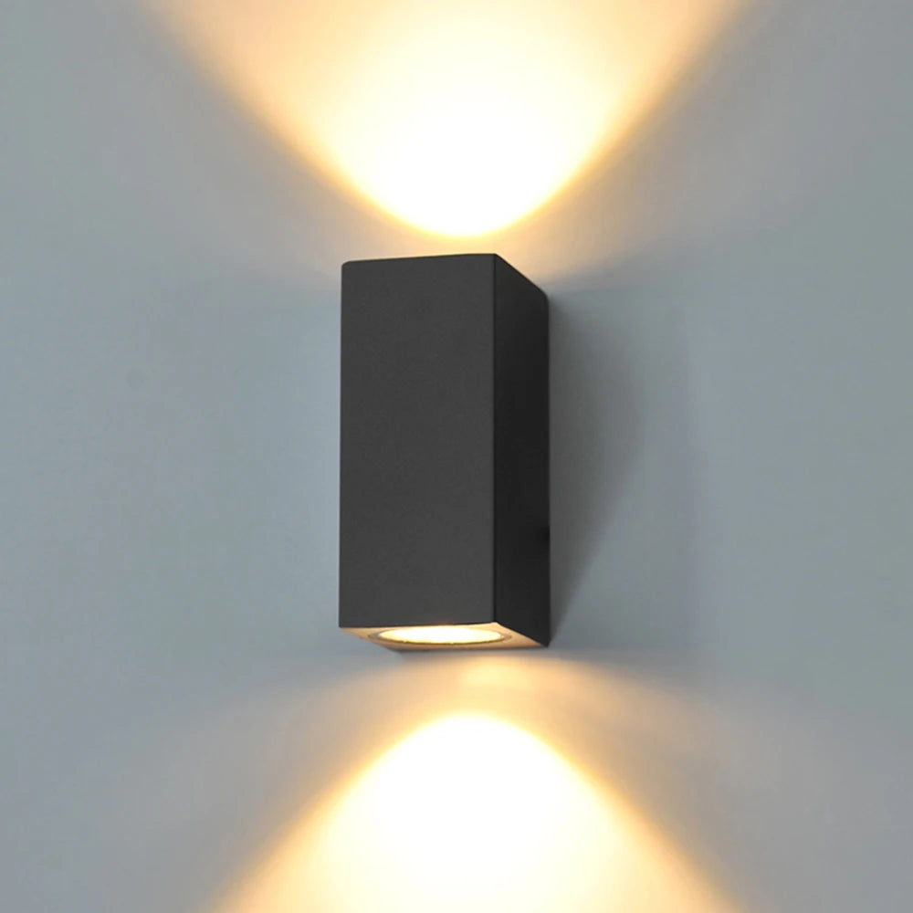 applique murale led moderne noir blanc 80x80 150x80 flux 249 2000 lumens.gca