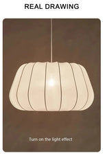 lampe suspendue tissu blanc rayures moderne salon chambre chaîne flux lumineux 249 2000 volts