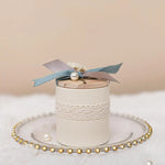 boîtes cadeaux mariage dentelle rubans satinés fleurs séchées nacrées élégantes romantiques blanc crème rose