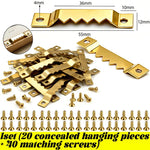 clips suspension or brillants modernes vis fixations cadres horloges utilisation multiple quincaillerie