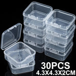 boîtes rangement transparentes pratiques modernes clips fermeture portables anti poussière multi usages petits objets