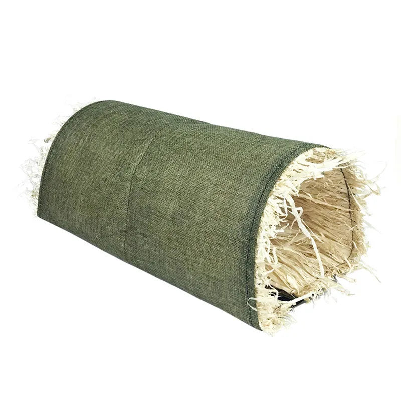 abri animal tressé naturel hamster lapin beige rustique soft bed house