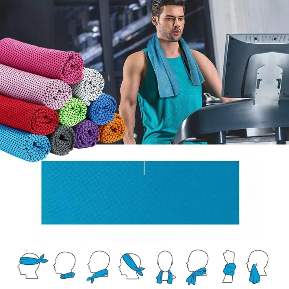 serviette microfibre vert rose bleu gris sportive absorption rapide séchage adhésif gym