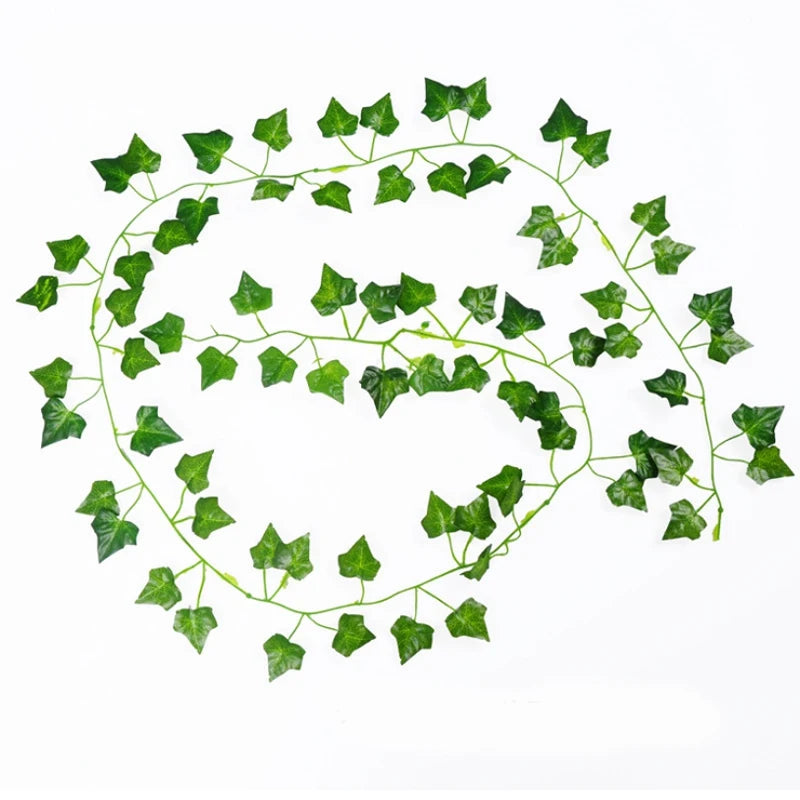 guirlande végétale artificielle feuilles vertes modernes extérieur intérieur décoration mariage fête prénuptiale accrochage simple